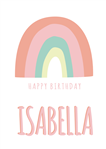 Afiche Pers. Pastel rainbow